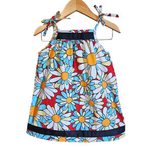 Hanna Andersson Toddler Girl Floral Strappy Dress Size 80 (18-24 months)
